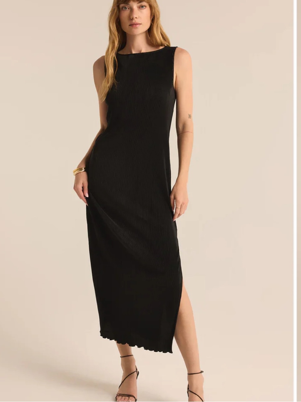 Z SUPPLY Gatsby Plisse Midi Dress